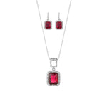 Cargar imagen en el visor de la galería, Imagen de producto de collares "Collar Conjunto Pasión Fucsia" de la marca Chiarella Store.