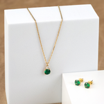 Cargar imagen en el visor de la galería, Collar Brillante Verde