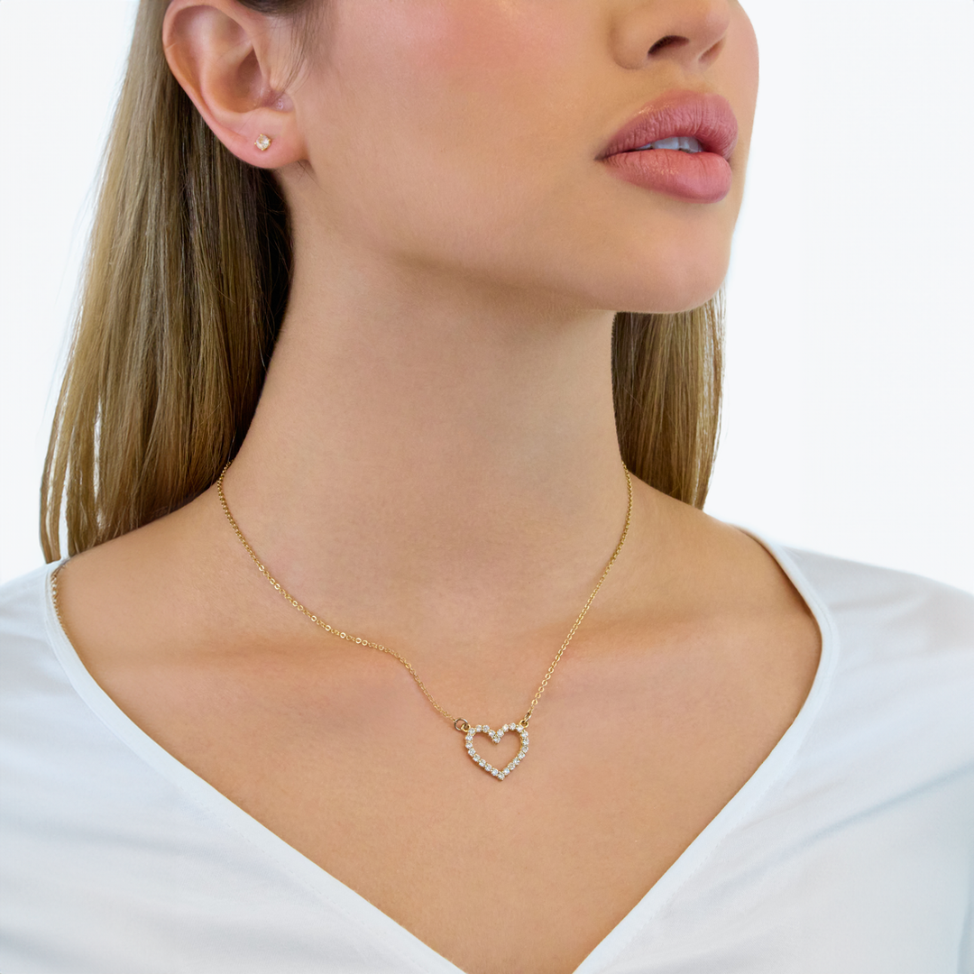 Outline Heart Necklace