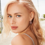 Carica l'immagine nel visualizzatore della galleria, Orecchini tondi lilla di Murano chiari