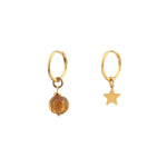 Carica l'immagine nel visualizzatore della galleria, Orecchini quadrati leggeri di Murano blu