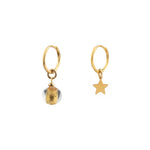 Carica l'immagine nel visualizzatore della galleria, Orecchini quadrati leggeri di Murano blu