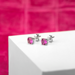 Cargar imagen en el visor de la galería, Fuchsia Zircon Earrings