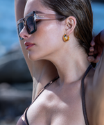 Carica l'immagine nel visualizzatore della galleria, Orecchini in oro luminosi