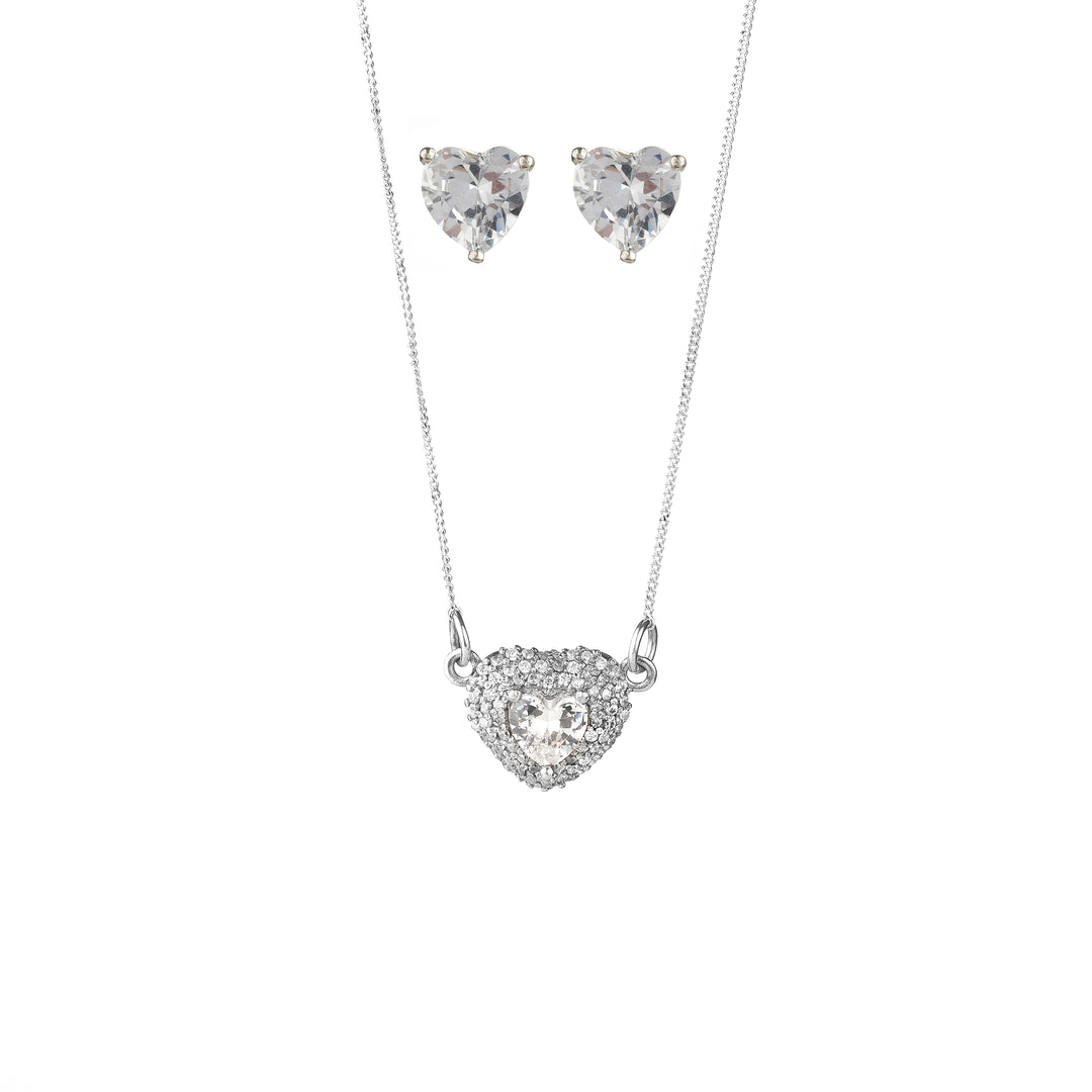 Multi Zircon Heart Set