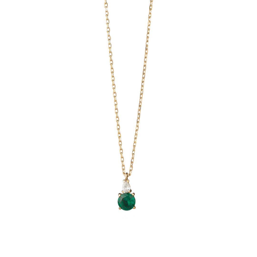 Collana verde brillante