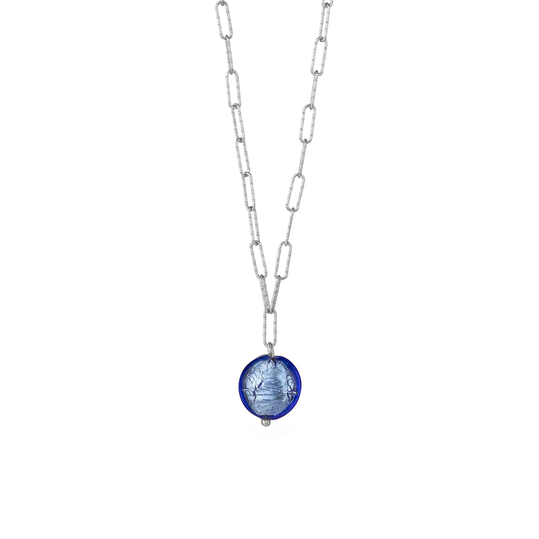 Blue Murano Diamond Necklace