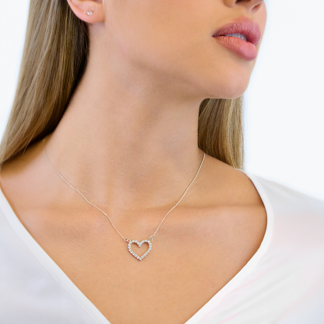 Outline Heart Necklace