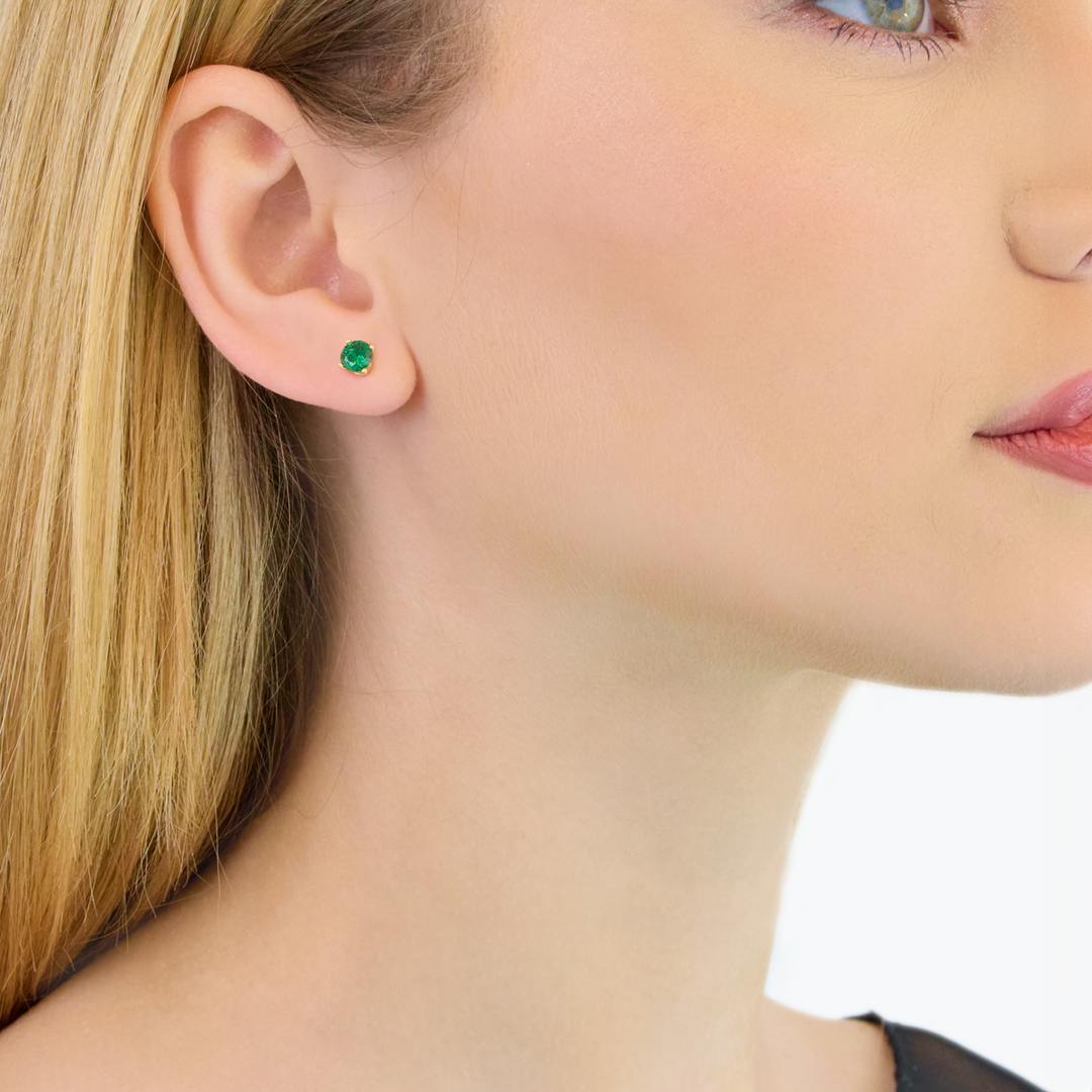 Bright Green Earrings