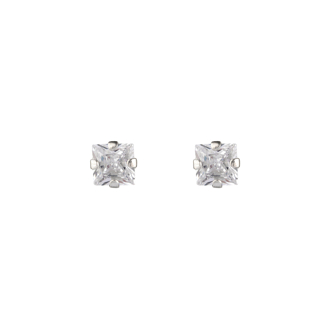 Square Zircon Earrings