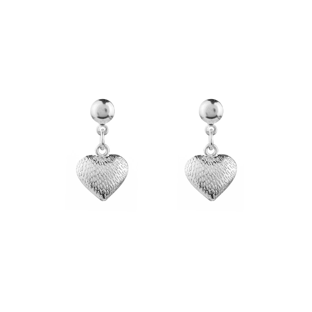 Pure Heart Silver Earrings